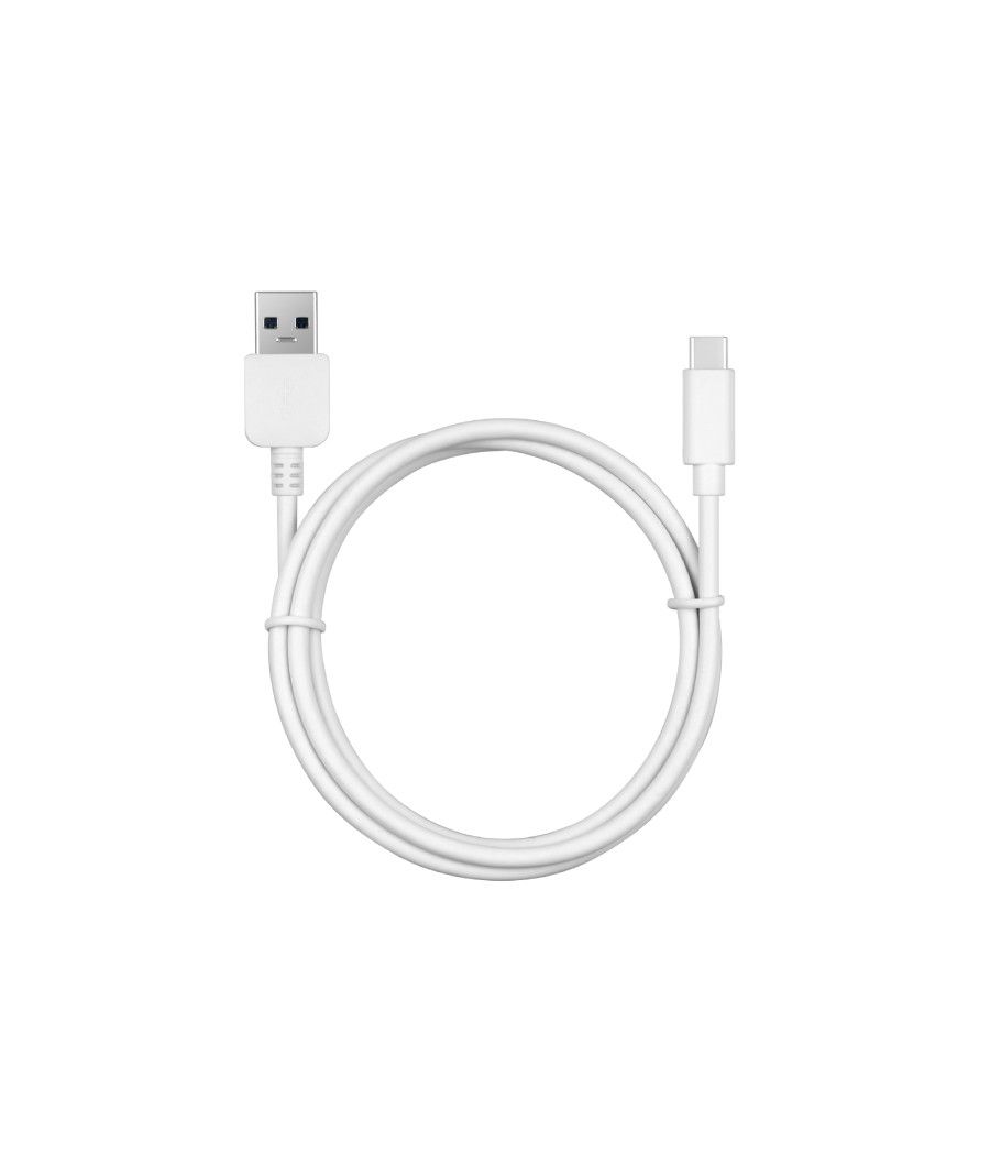 Cable usb-a a usb-c 1m blanco coolbox