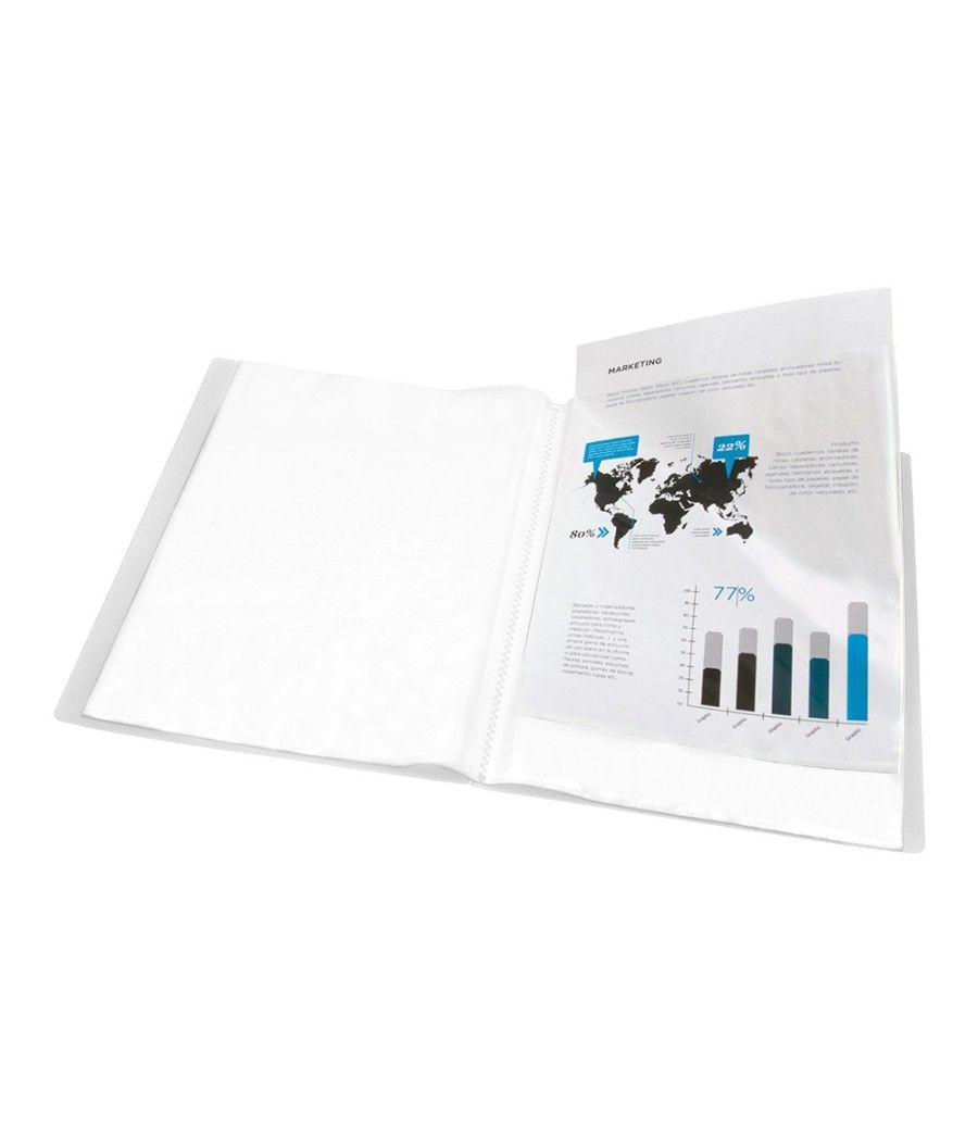 Carpeta liderpapel escaparate 40 fundas polipropileno din a3 transparente translucido