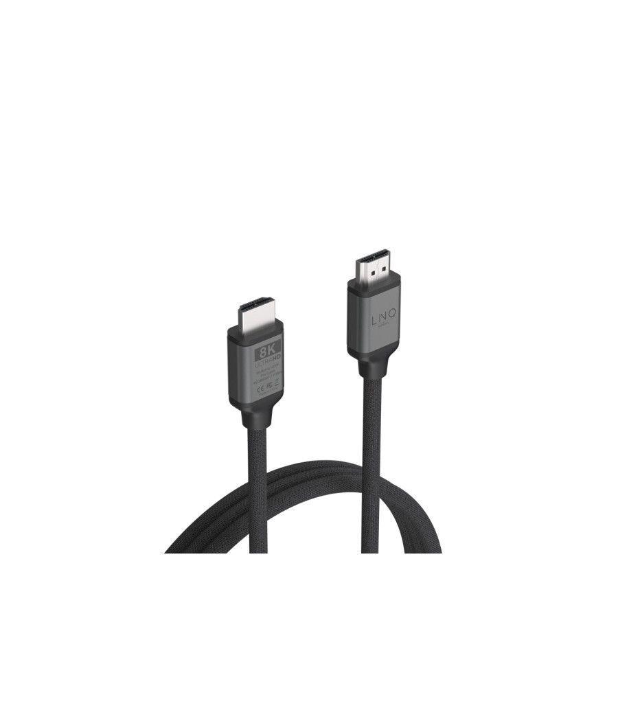 Cable hdmi v2.1 8k negro 2m linq