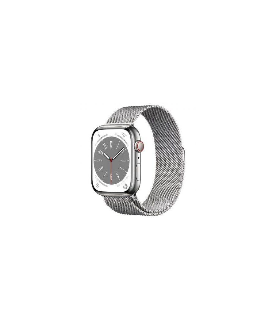 Watch series 8 gps + cellular 45mm silver stainless steel