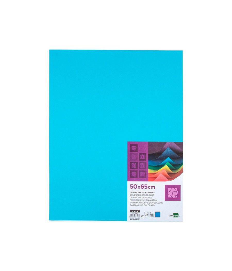 Cartulina liderpapel 50x65 cm 180g/m2 celeste paquete de 25