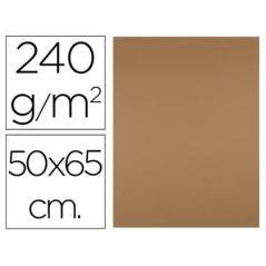 Cartulina liderpapel 50x65 cm 240g/m2 marron escolar paquete de 25 unidades