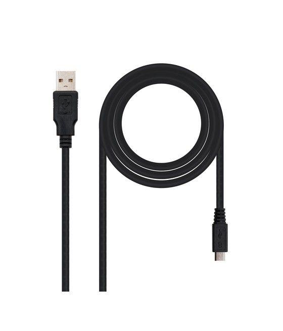 Nanocable 10.01.0503 cable USB 3 m USB 2.0 USB A Micro-USB B Negro - Imagen 1