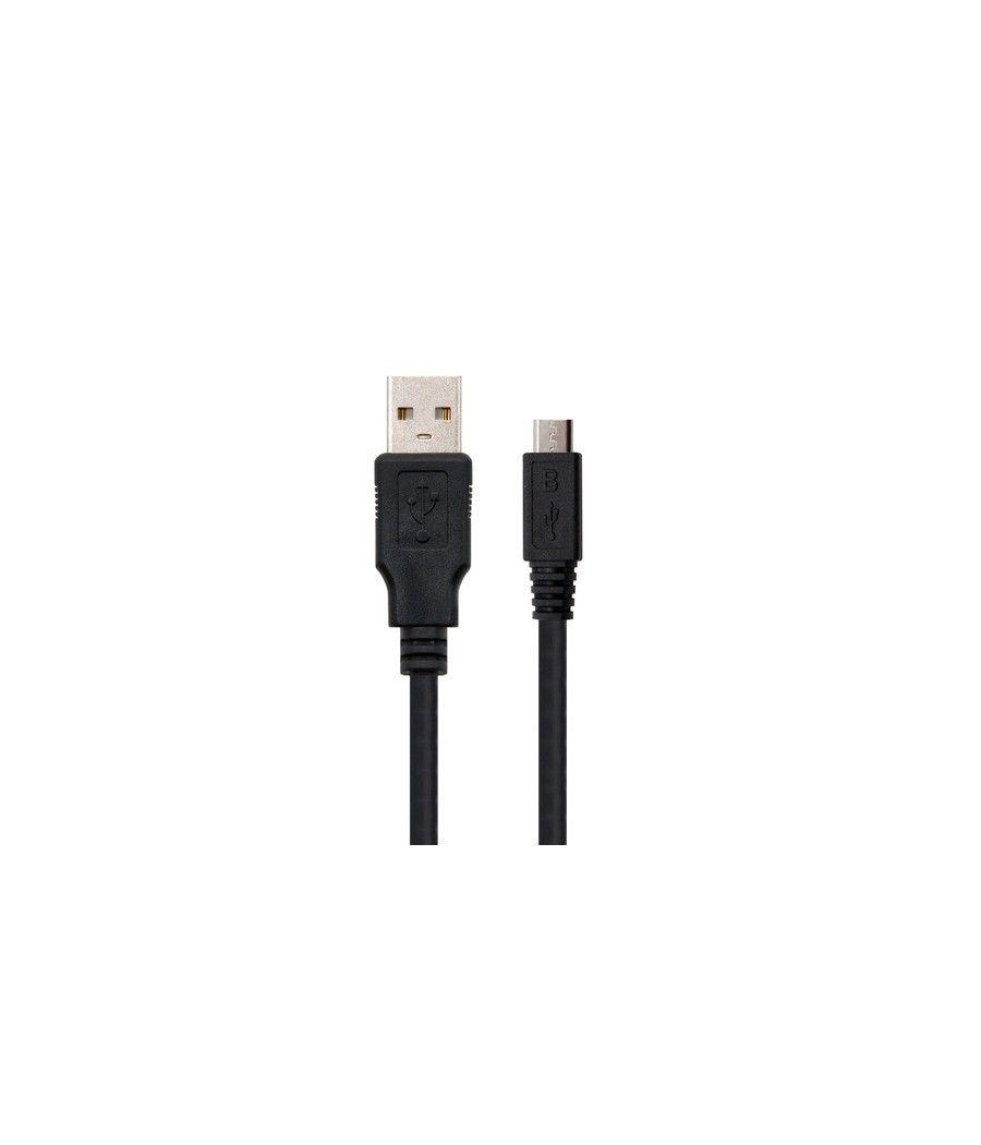 Nanocable 10.01.0503 cable USB 3 m USB 2.0 USB A Micro-USB B Negro - Imagen 2