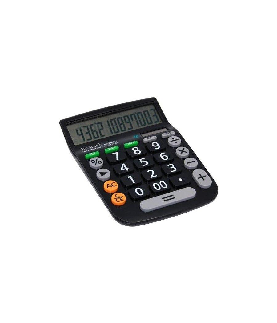 Bismark calculadora cd-2648t 12 dígitos negro