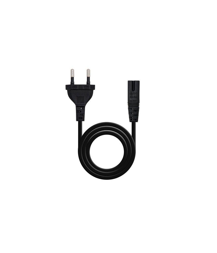 Nanocable 10.22.0402 cable de transmisión Negro 1,5 m CEE7/16 C7 acoplador - Imagen 1