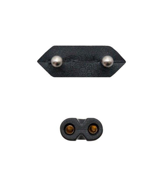 Nanocable 10.22.0402 cable de transmisión Negro 1,5 m CEE7/16 C7 acoplador - Imagen 3