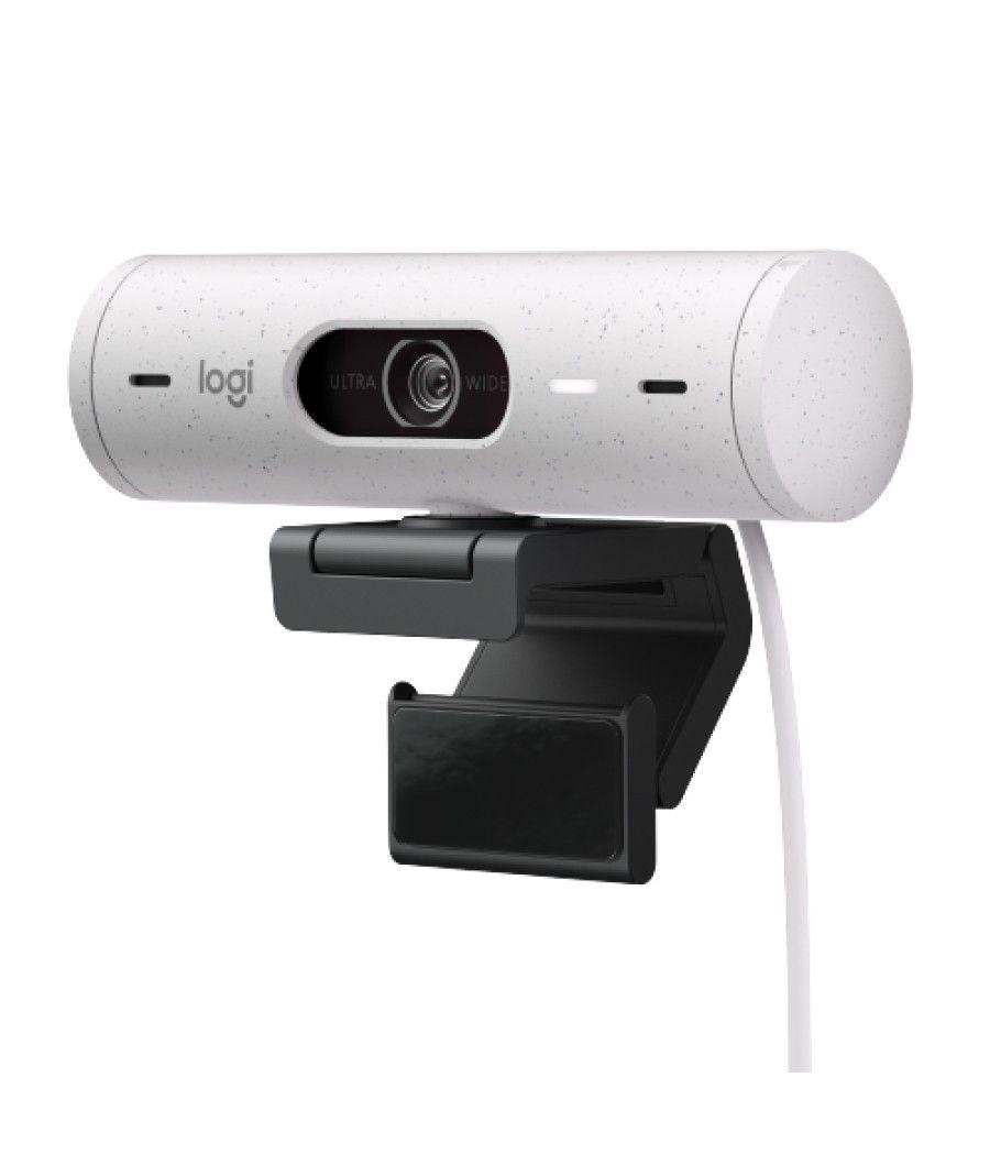 Webcam logitech brio 500 blanco crudo full hd - usb tipo c