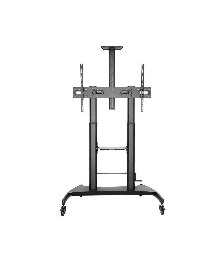 Soporte de pie inclinable con ruedas y manivela aisens ft100te-123 para tv 60-100'/ hasta 100kg