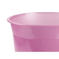 Papelera plástico liderpapel rosa translucido 13 litros 275x285 mm mm