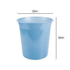 Papelera plástico liderpapel celeste translucido 13 litros 275x285 mm mm
