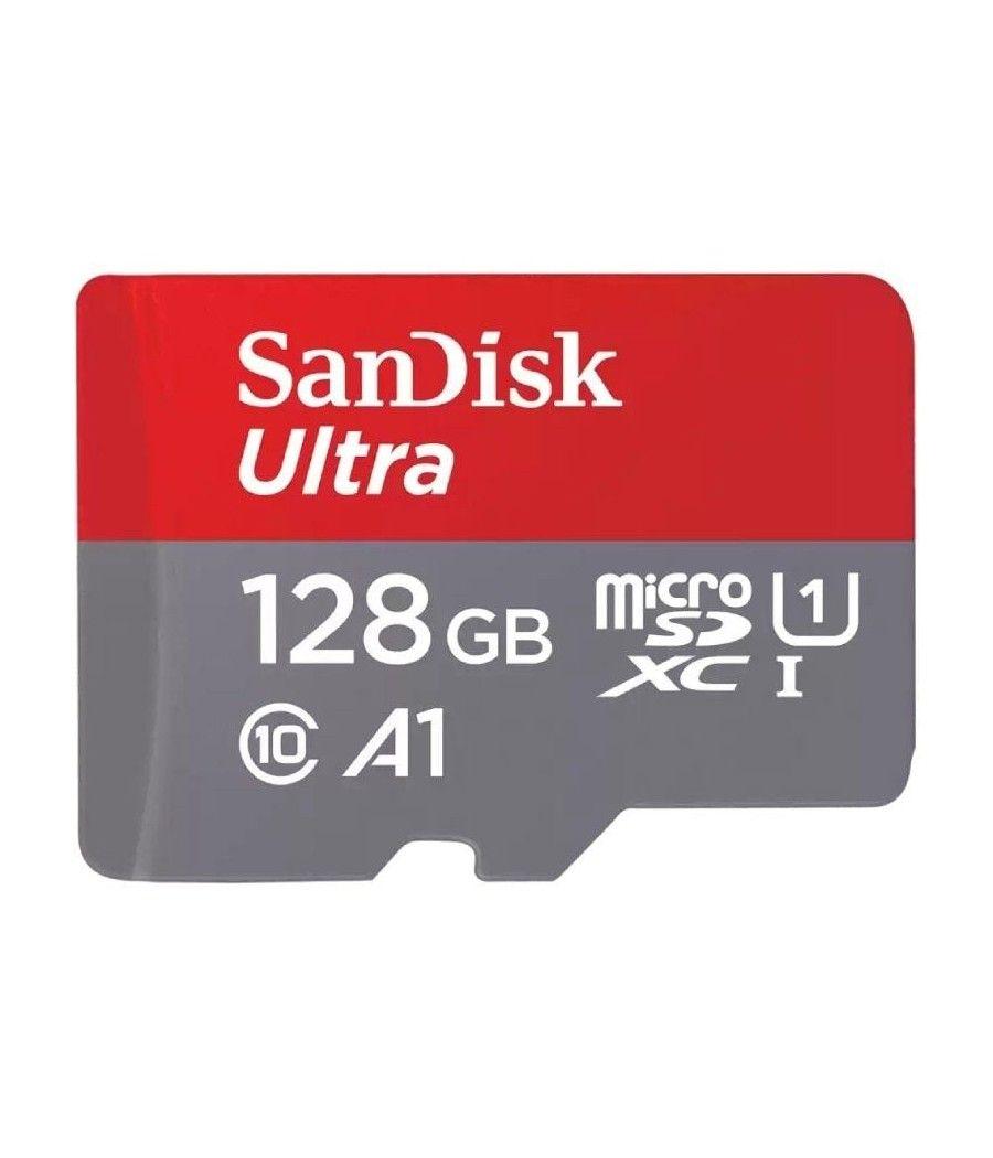 Tarjeta de memoria sandisk ultra 128gb microsd xc con adaptador/ clase 10/ 140mbs