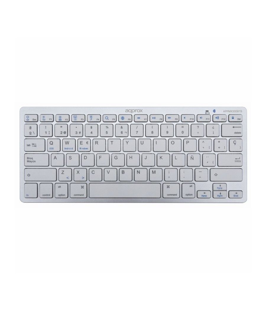 Approx teclado bluetooth 3.0 silver
