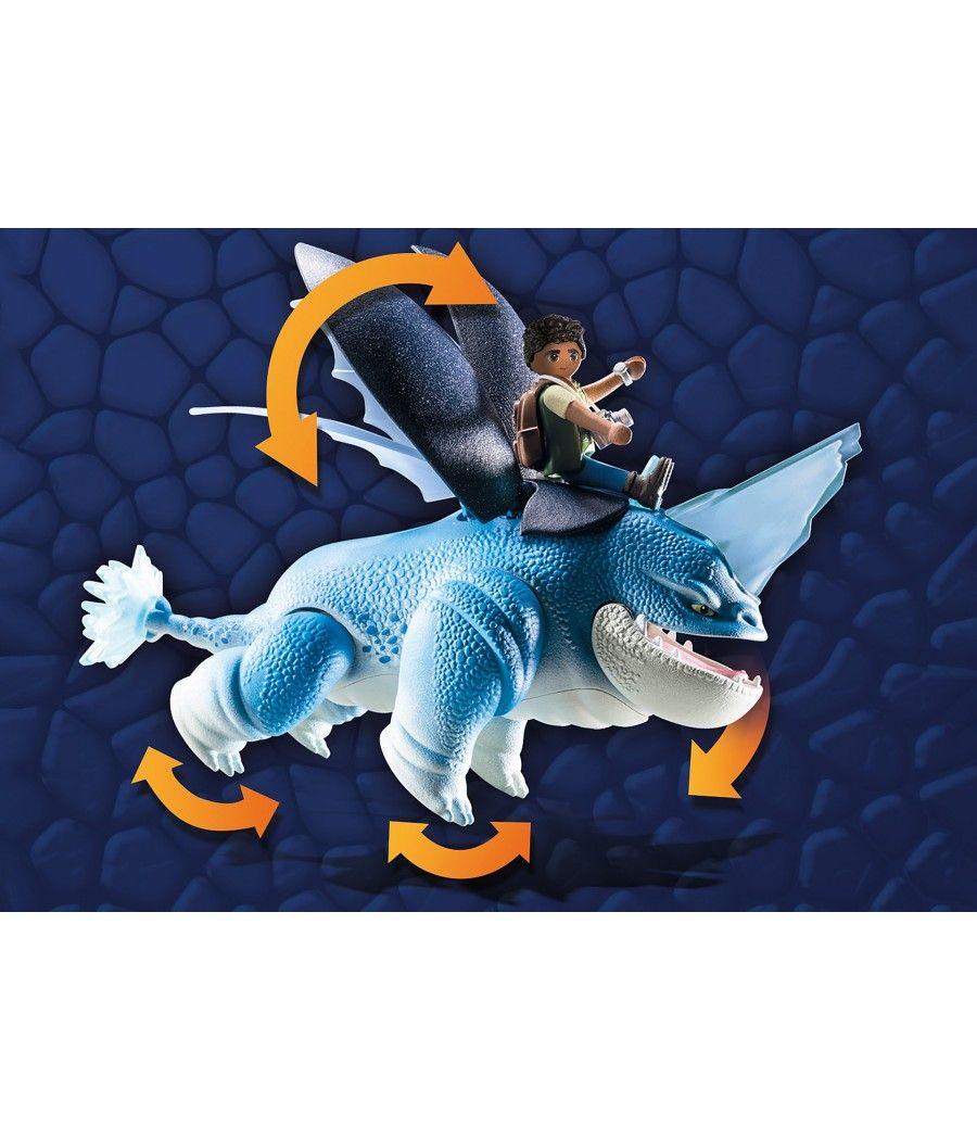 Playmobil dragones: nine realms: plowhorn & d'angelo