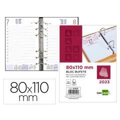 Bloc bufete liderpapel 2023 80x110 mm papel 80 gr texto en catalán