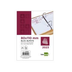 Bloc bufete liderpapel 2023 80x110 mm papel 80 gr texto en catalán