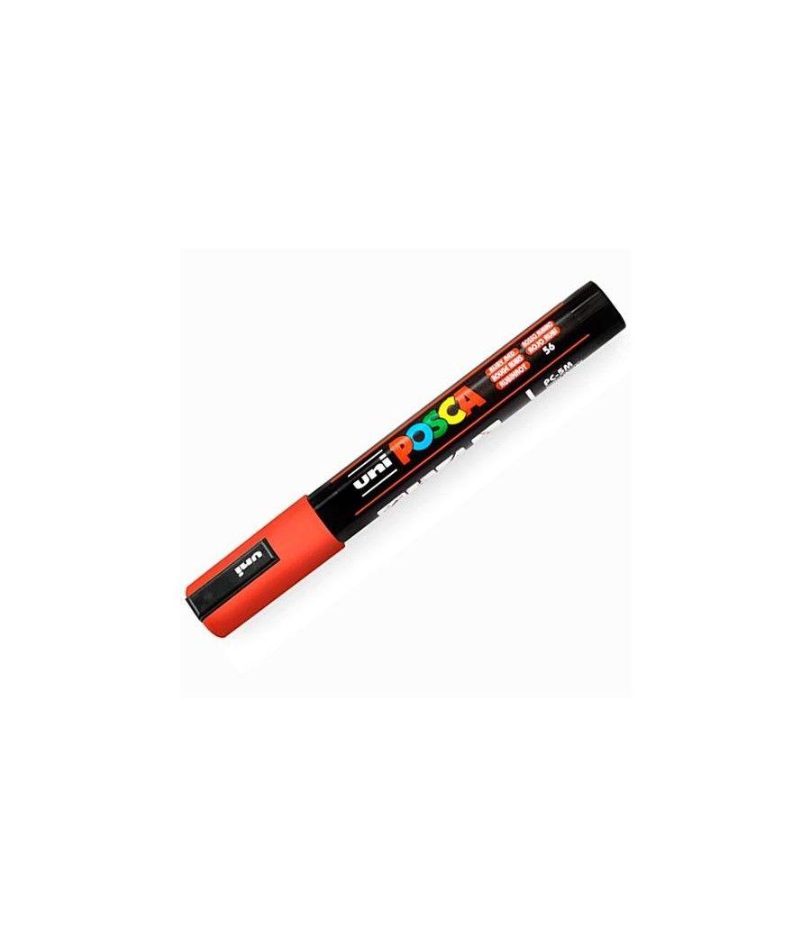 Uniball marcador posca pc-5m no permanente punta forma de bala 1,8 - 2,5 mm rojo rubi