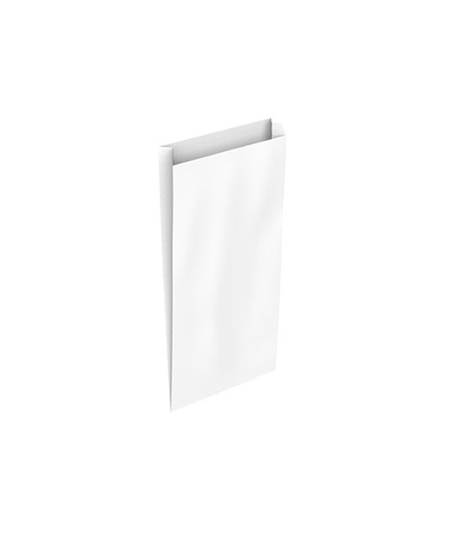 Sobre papel basika celulosa blanco con fuelle m 200x350x60 mm paquete de 25 unidades