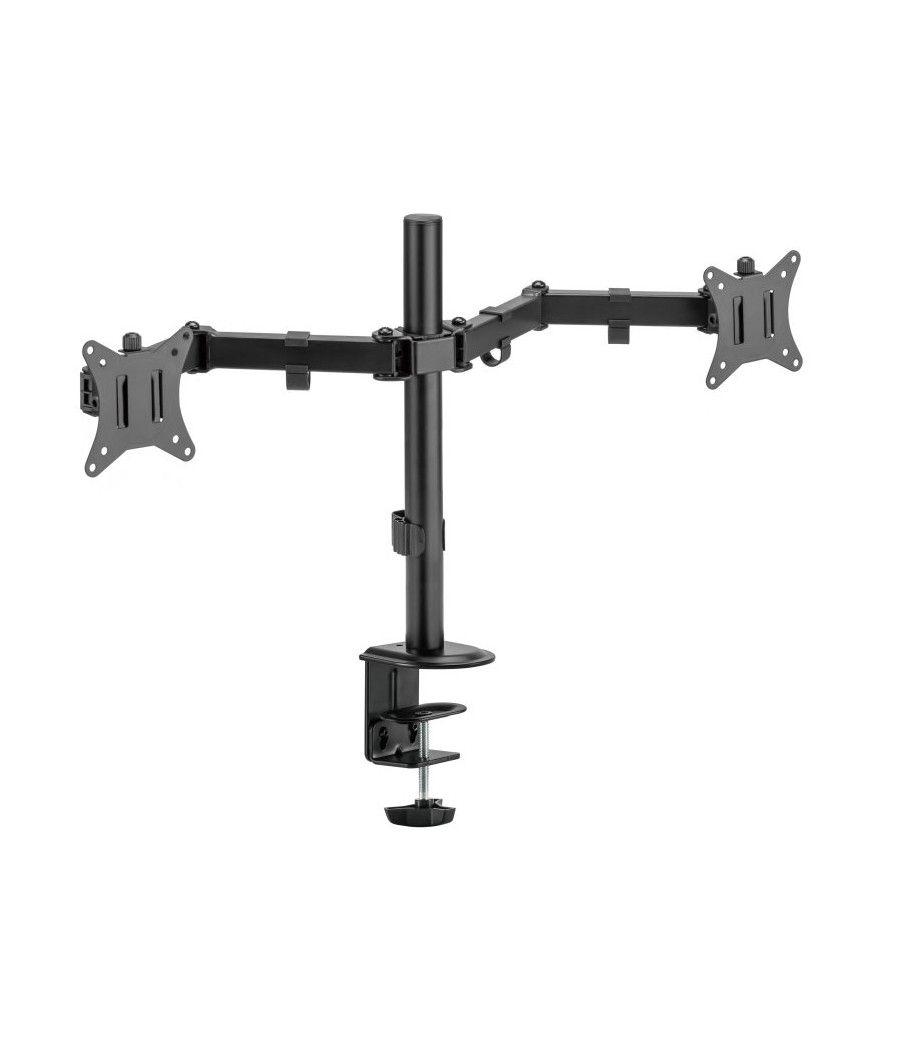 Iggual spm02 soporte pinza 2 monitores 17"-32"