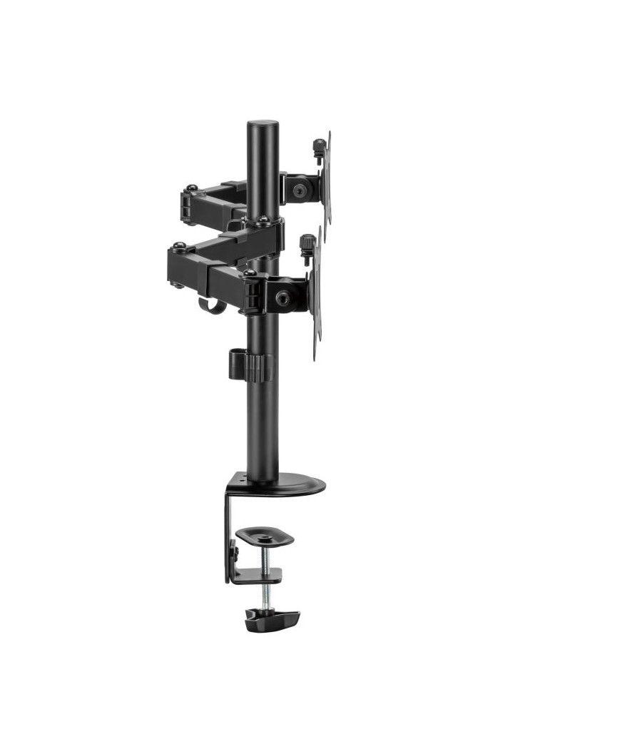 Iggual spm02 soporte pinza 2 monitores 17"-32"