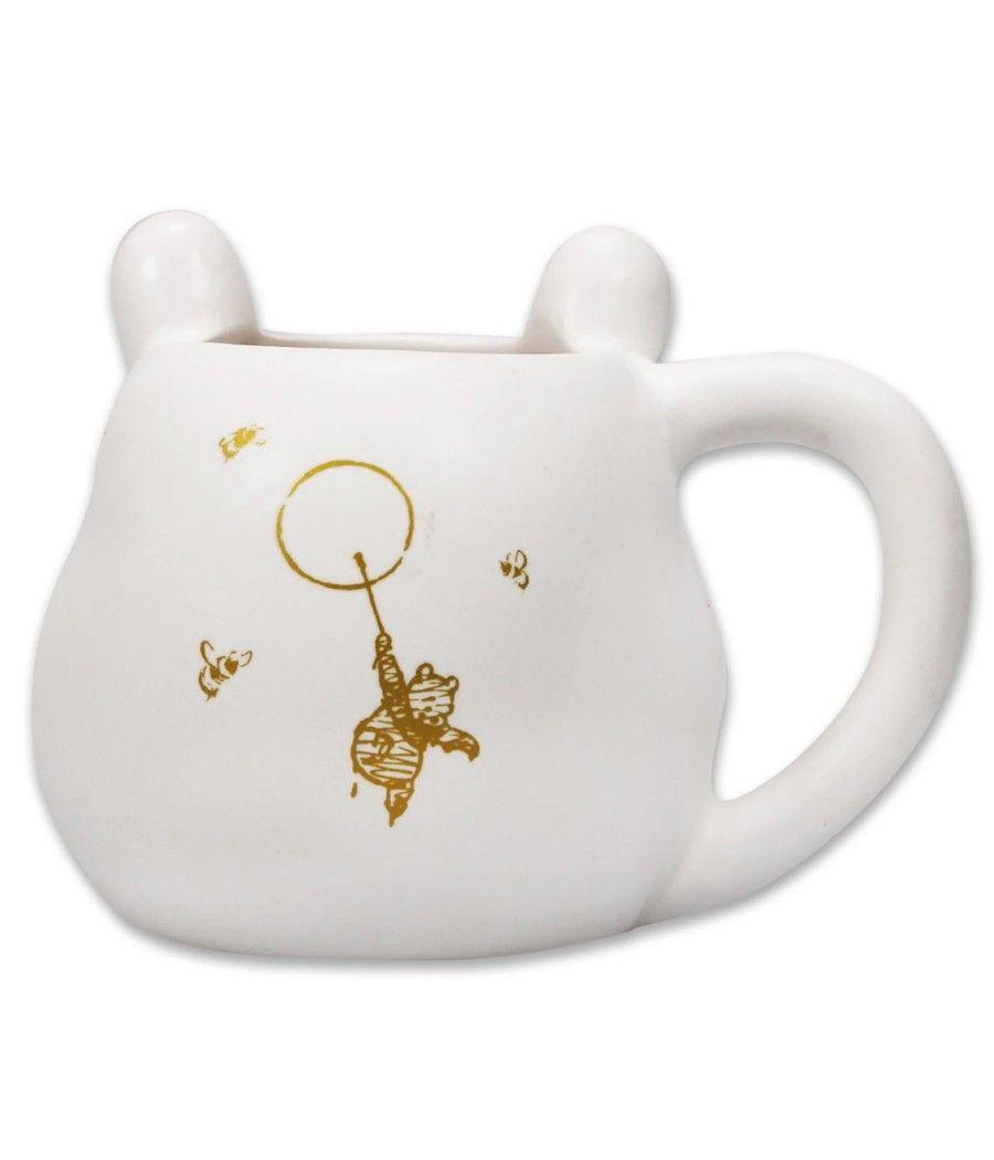 Taza 3d half moon bay winnie the pooh abeja dorada 550ml