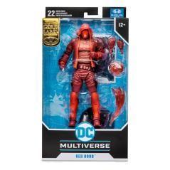 Figura mcfarlane toys dc gaming red hood monochromatic etiqueta dorada