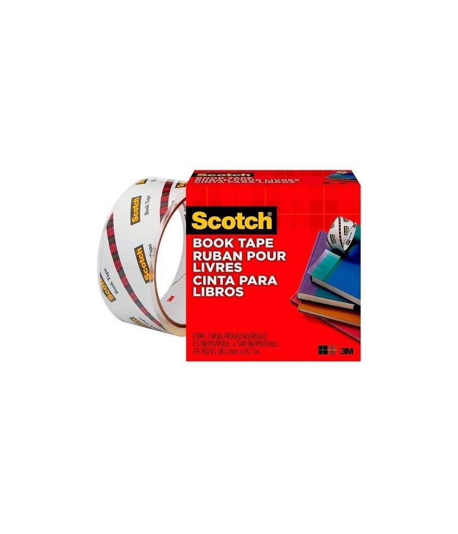 Scotch cinta adhesiva 845 transparente para reparación de libros pp rollo 50,8mm x 13,7m