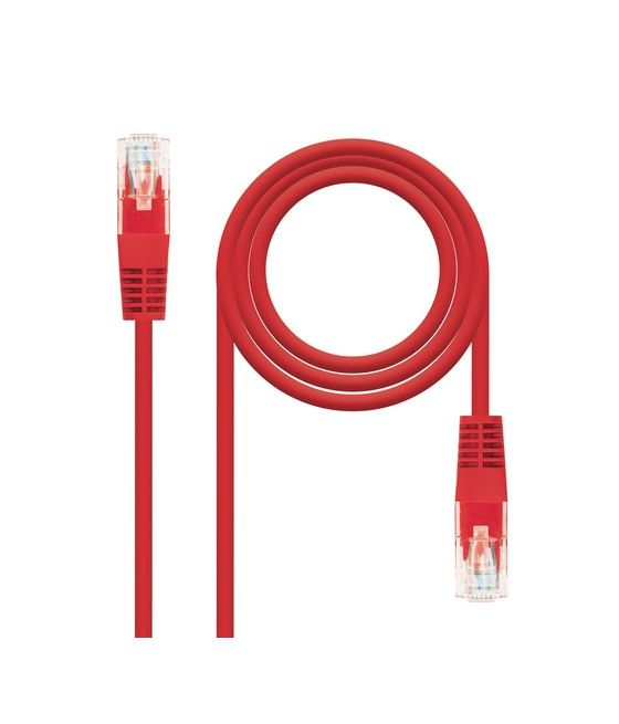 Nanocable 10.20.0100-R cable de red Rojo 0,5 m Cat5e U/UTP (UTP) - Imagen 1