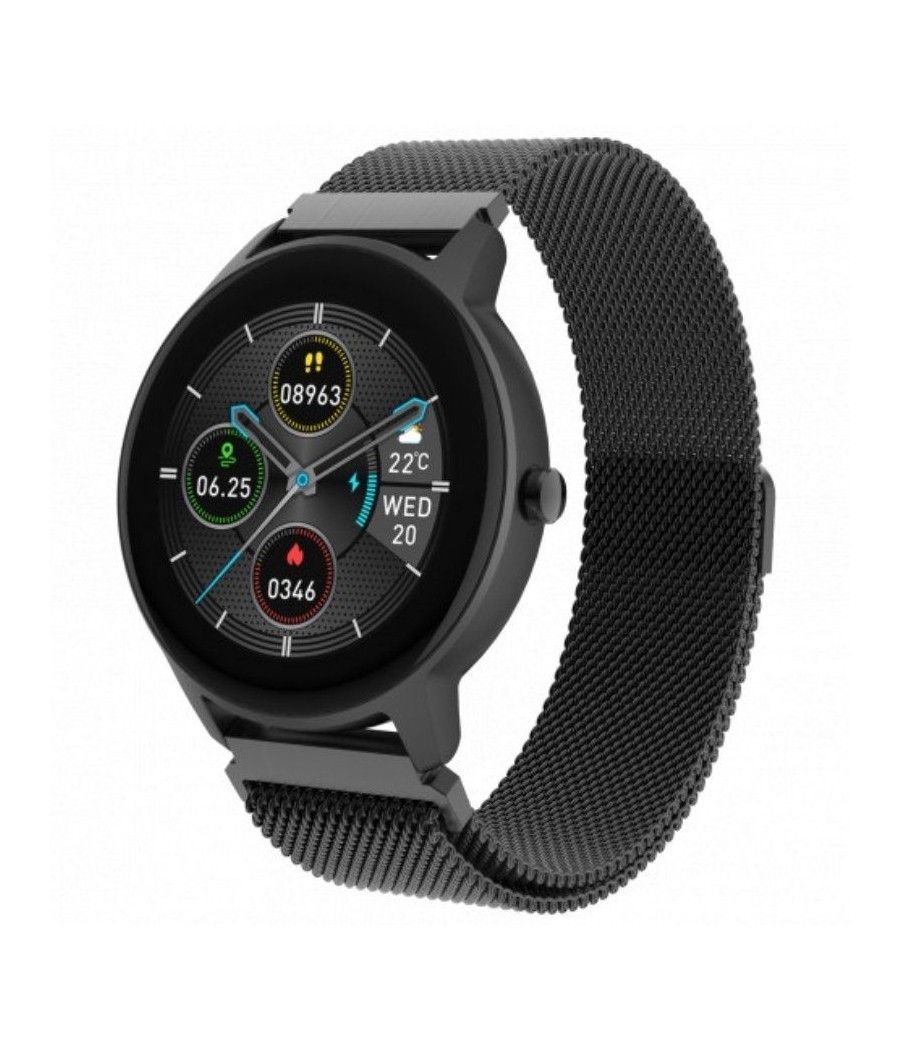 Smartwatch forever forevive 2 slim sb-325/ notificaciones/ frecuencia cardíaca/ negro