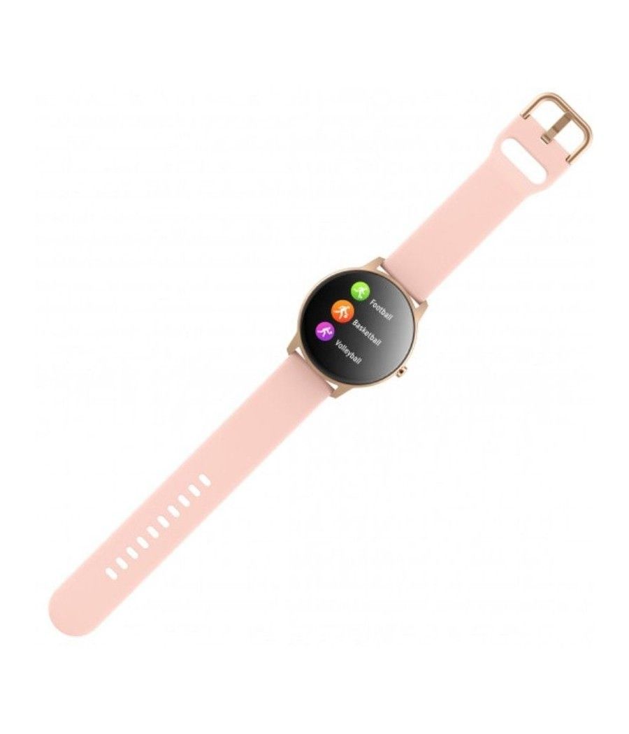 Smartwatch forever forevive 2 slim sb-325/ notificaciones/ frecuencia cardíaca/ rosa oro