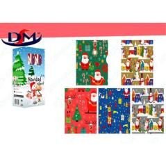 Dm rollo papel de regalo navidad infantil 0,70x2mm pack 50 unidades
