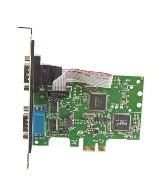 StarTech.com Tarjeta Serie PCI Express de 2 Puertos DB9 RS232 con UART 16C1050 - Adaptador Interno Serie PCI-E - Imagen 2
