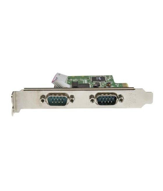 StarTech.com Tarjeta Serie PCI Express de 2 Puertos DB9 RS232 con UART 16C1050 - Adaptador Interno Serie PCI-E - Imagen 4