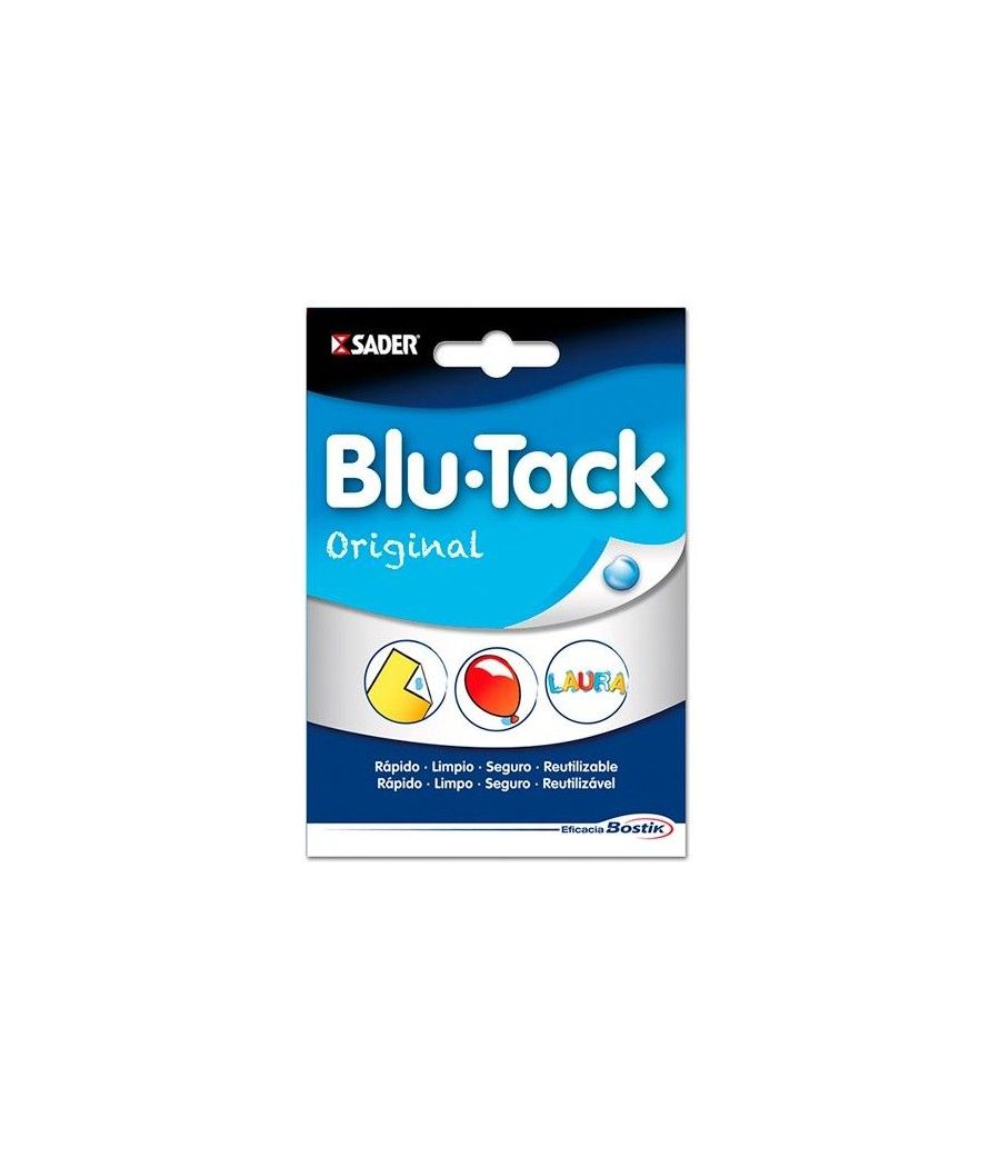 Bostik blu tack original masilla adhesiva reutilizable 57gr azul
