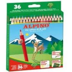 Alpino estuche 36 lápices de colores 175mm surtidos