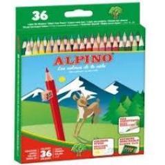 Alpino lápices de colores 175mm c/surtidos estuche 36 ud