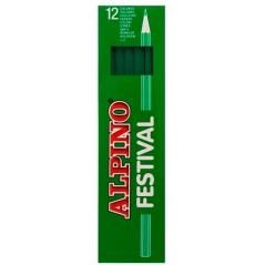 Alpino caja 12 lápices de color festival verde oscuro
