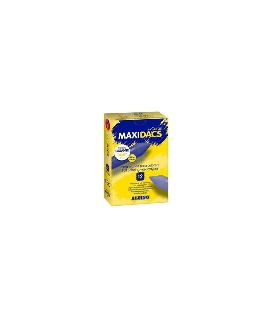 Alpino estuche 12 ceras maxidacs marrón