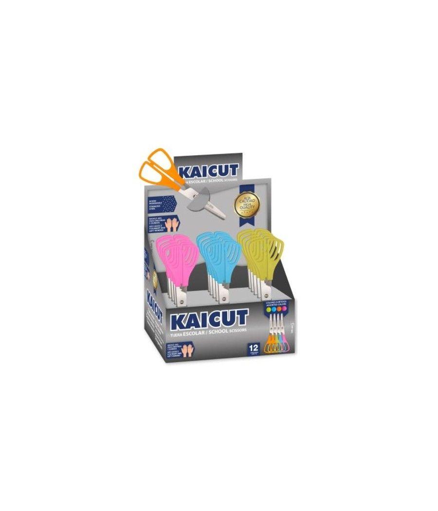 Kaicut tijeras escolares 130mm acero inoxidable c/surtidos