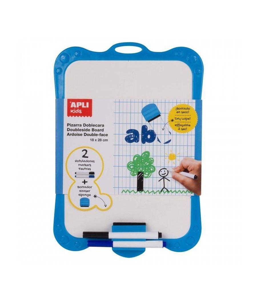 Apli pizarra blanca rígida con borrador y rotuladores 180x280mm