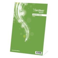Archivo 2000 expositor sobremesa en forma de l din a4 vertical 95x210x305 mm cristal transparente