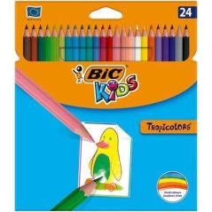 Bic lápices de colores kids tropicolors estuche de 24
