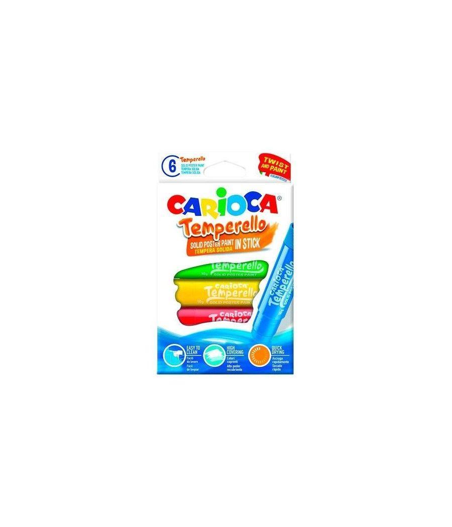 Carioca témpera sólida temperello colores - caja de 6