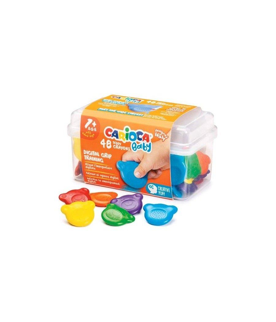 Carioca ceras baby teddy crayons caja 48u c/surtidos +12 meses