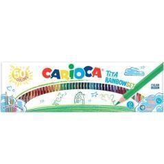 Carioca lápices de colores tita rainbow c/surtidos estuche 50 ud