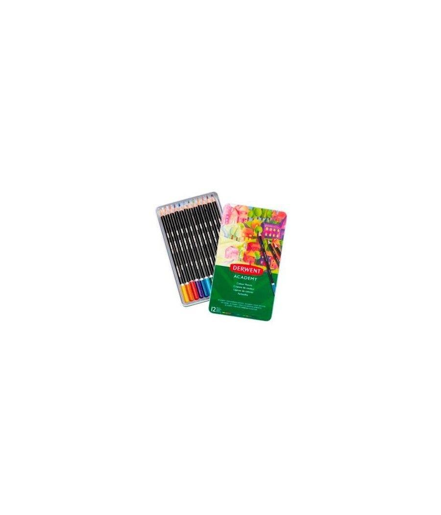 Derwent lápices de colores surtidos en caja metálica de 12ud