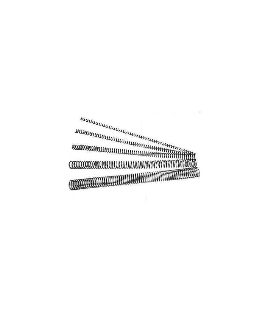 Dhp espiral metálica 5:1 8mm a4 negro c/100