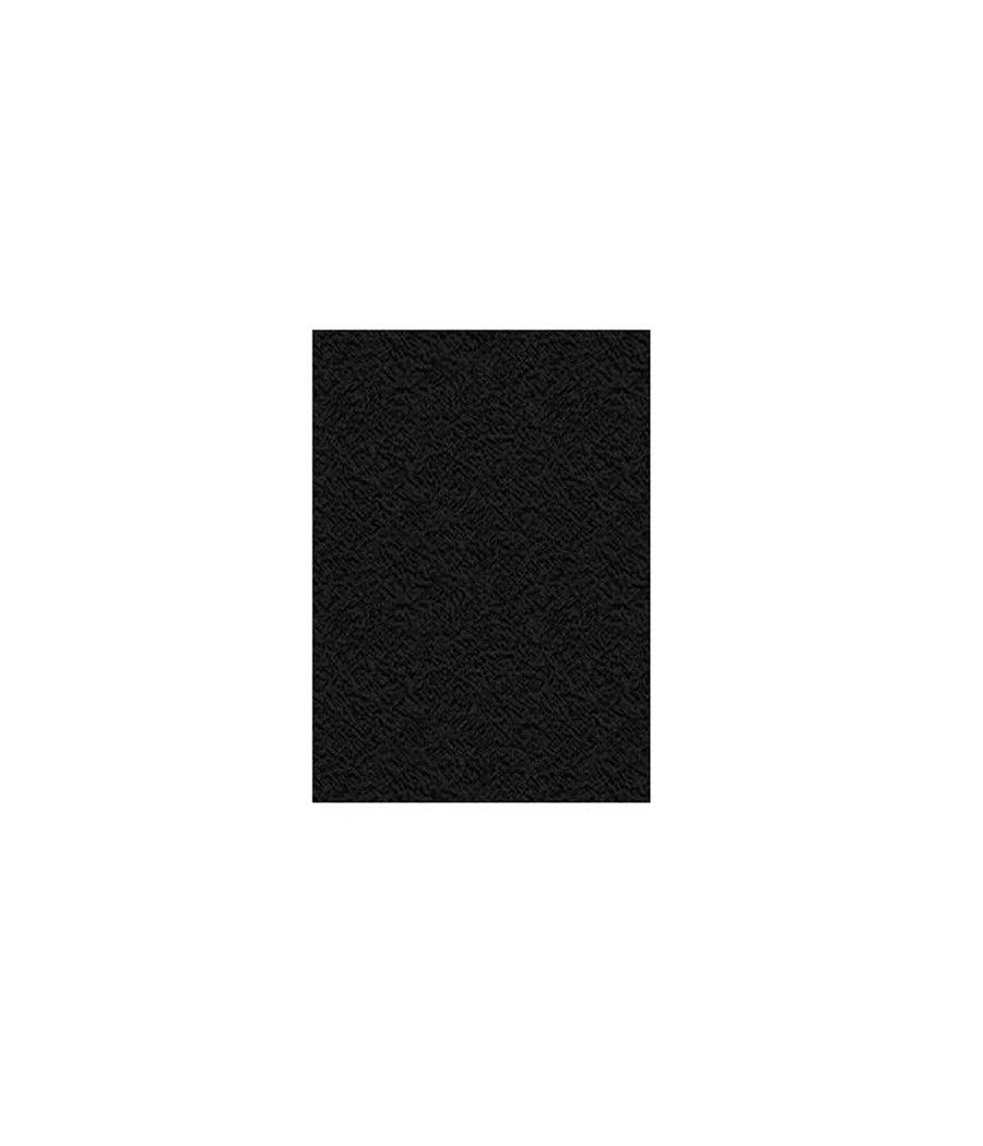 Displast tapas encuadernación carton cofrado 900gr a4 color negro -paquete 50u-