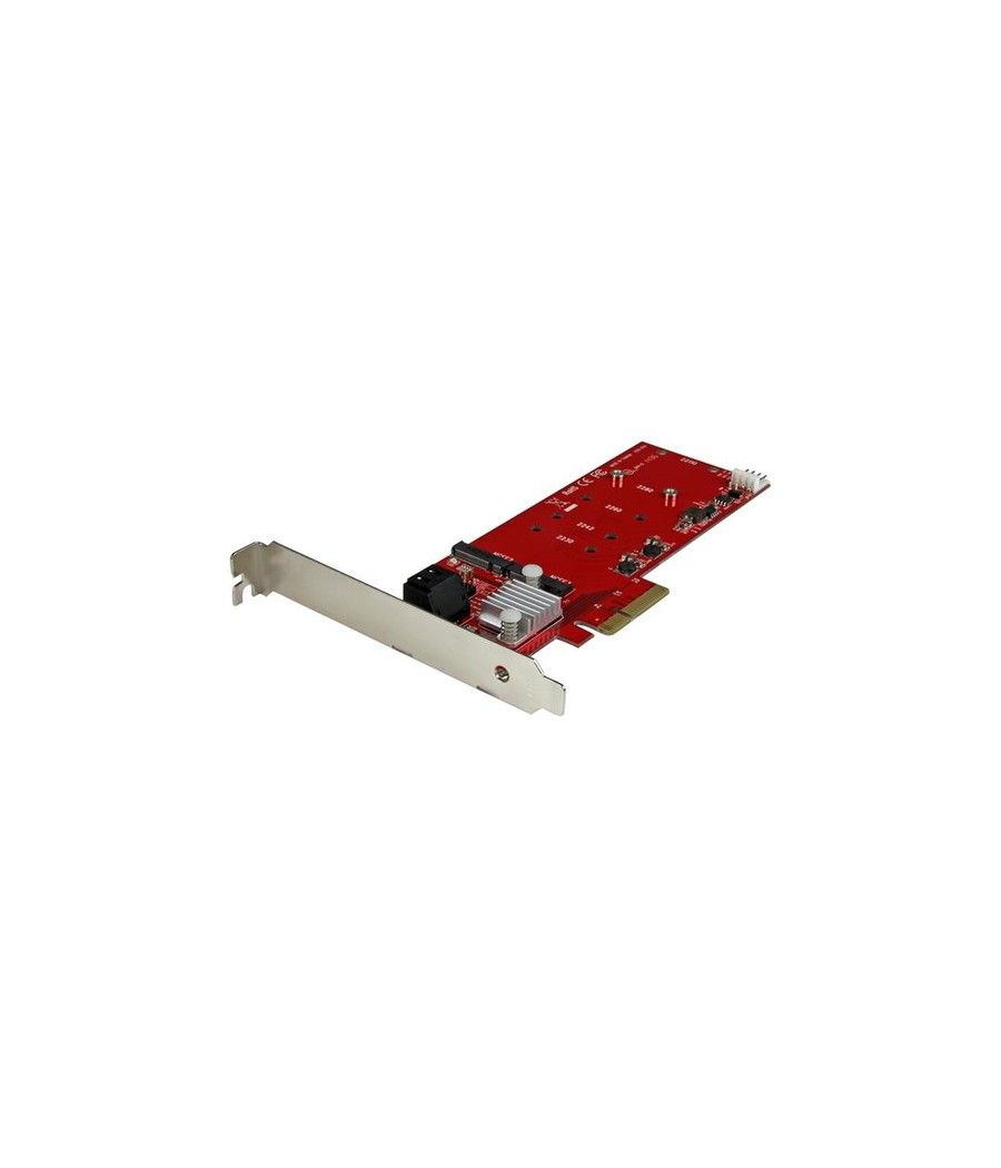 StarTech.com Tarjeta PCI Express Controladora de 2x SSD NGFF M.2 y 2x Puertos SATA III - Imagen 1