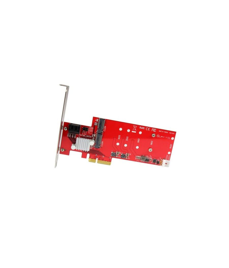 StarTech.com Tarjeta PCI Express Controladora de 2x SSD NGFF M.2 y 2x Puertos SATA III - Imagen 3